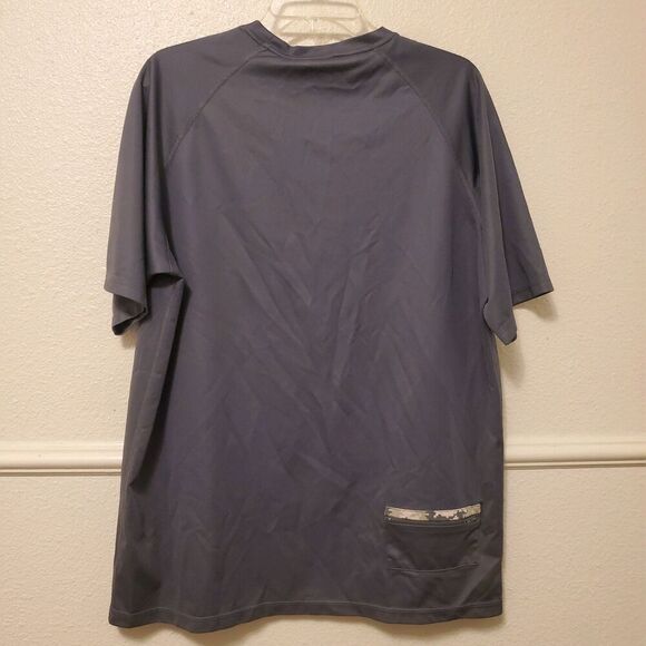 US Army T Shirt Mens Size L Large Gray With Zip Back Pocket By SOFFE - Picture 16 of 16